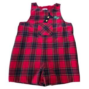 Vintage Florence eiseman plaid giraffe romper